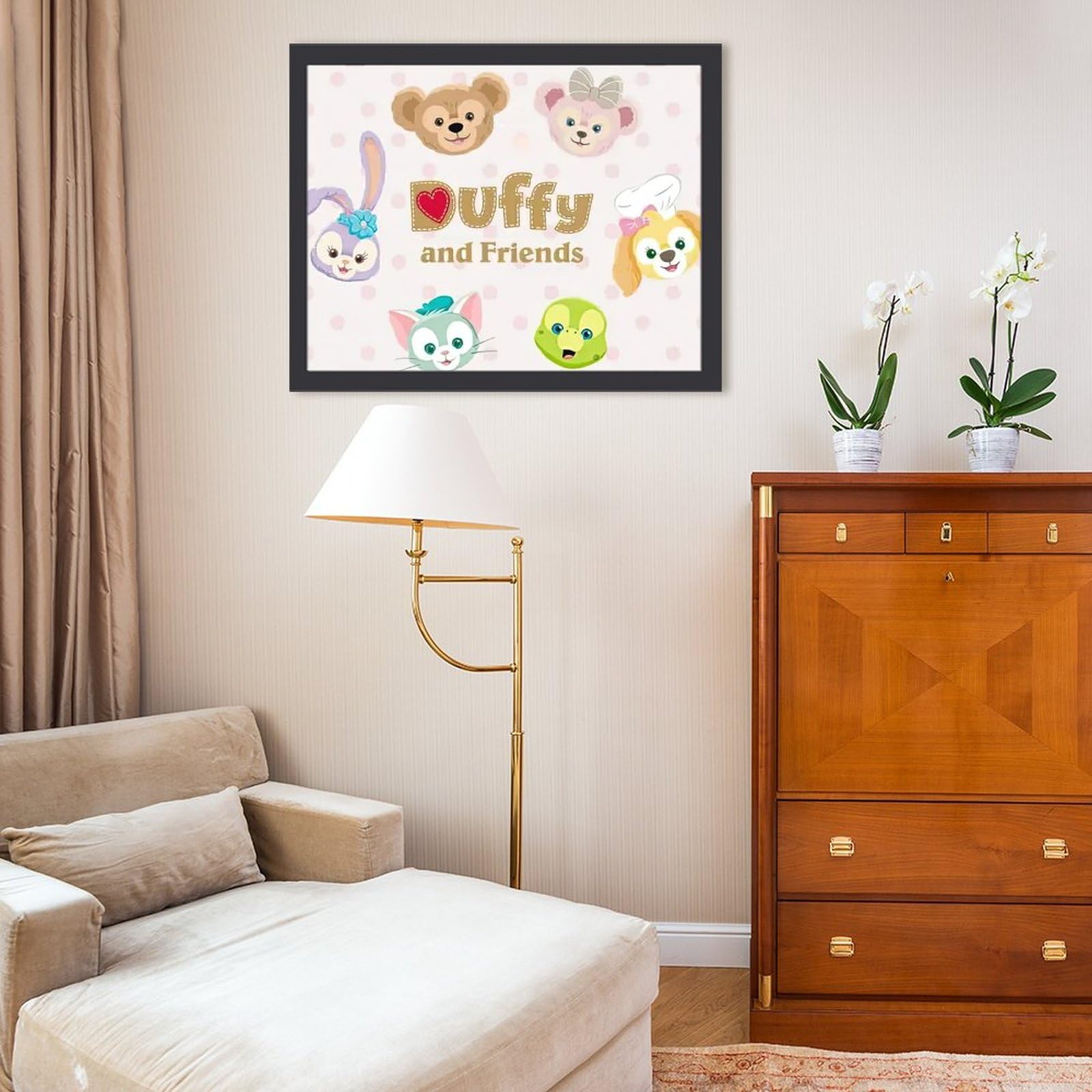 Amazon.co.jp: 装飾画 ダッフィー フレンズ インテリア アートポスター